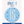 Load image into Gallery viewer, 1 Glitz Blue & Silver Birthday Badge 16