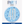 Load image into Gallery viewer, 1 Glitz Blue & Silver Birthday Badge 40