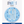 Load image into Gallery viewer, 1 Glitz Blue & Silver Birthday Badge 50
