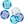 Load image into Gallery viewer, Birthday Blue Glitz Number 100 Confetti (0.5 oz)