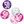 Load image into Gallery viewer, Birthday Pink Glitz Number 50 Confetti (0.5 oz)