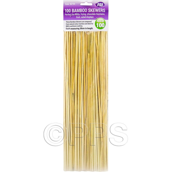 Party BBQ Skewers - 30cm (100 Pack)