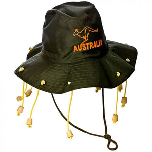 Printed Australian hat with corks
