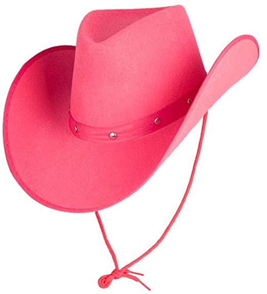 Texan Cowgirl Hat- Hot Pink/Sequins