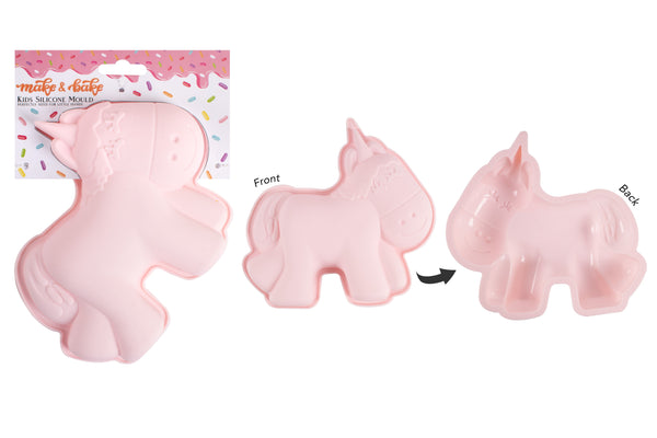 KIDS UNICORN SILICONE MOULD (18.6x17x3cm)