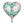 Load image into Gallery viewer, Foil balloons Heart with flowers (45 cm )
