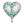 Load image into Gallery viewer, Foil balloons Heart with flowers (45 cm )