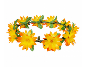 Flower Headband - Orange