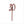 Load image into Gallery viewer, ROSE GOLD GLITTER ACRYLIC '30' CAKE TOPPER (75X200mm)