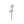 Load image into Gallery viewer, SILVER ACRYLIC 'NO.2' CAKE TOPPER