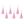 Load image into Gallery viewer, Party Horns - Light Pink (6 pack)