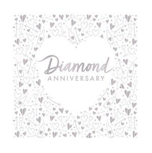 Diamond Anniversary Lunch Napkins 3 ply (16 pack)