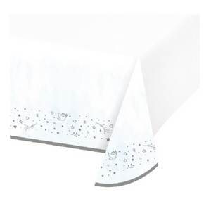 On Your Christening Paper Tablecover - Blue (54 x 95.5")