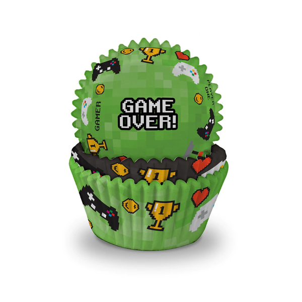 Gaming Party Cupcake Cases 3.2 x 5cm (1.25 x 2")