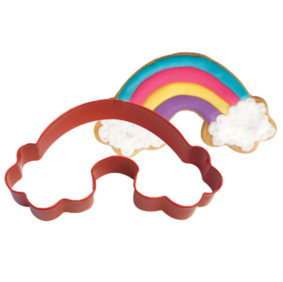 Rainbow Poly-Resin Coated Cookie Cutter Red (12cm)
