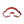 Load image into Gallery viewer, Rainbow Poly-Resin Coated Cookie Cutter Red (12cm)