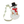 Load image into Gallery viewer, Snowman -Top Hat Poly-Resin Coated Cookie Cutter White (4")