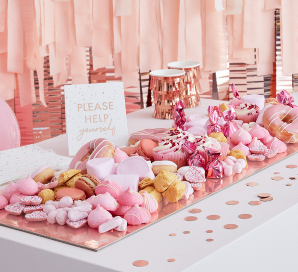 Rose Gold Food Grazing Board Table Kit