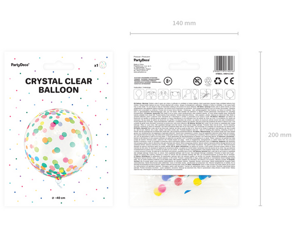 Orbz Balloon with dots Mix (40cm)