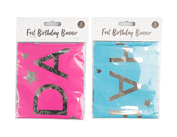 Bright Foil Happy Birthday Banner (3m)