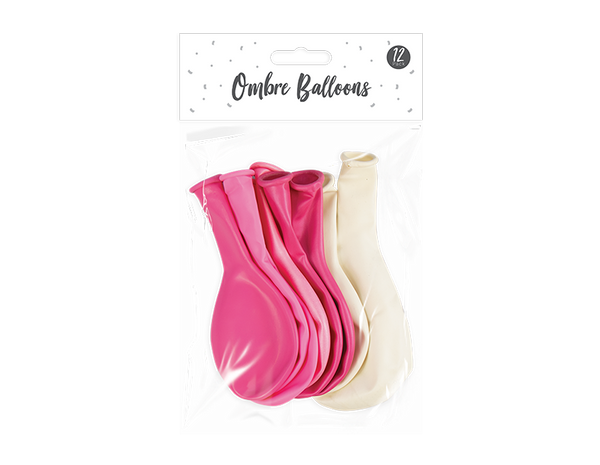 Bright Metallic Ombre Balloon (12 pack)