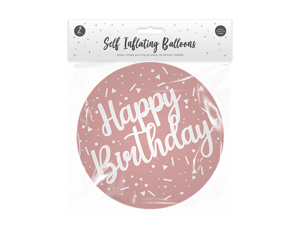 Metallic Self Inflating Balloon (2 Pack)