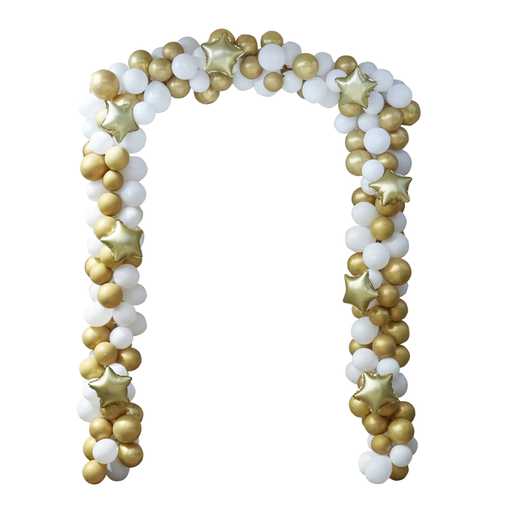 Gold Christmas Door Balloon Arch Kit