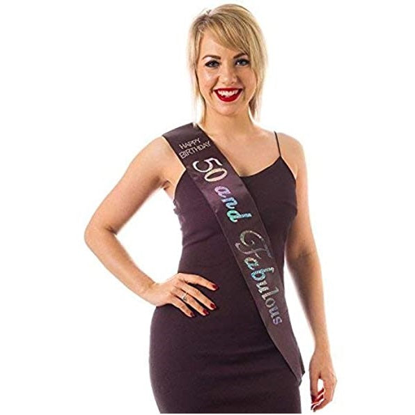 Diamante 50 & Fabulous Sash - Black