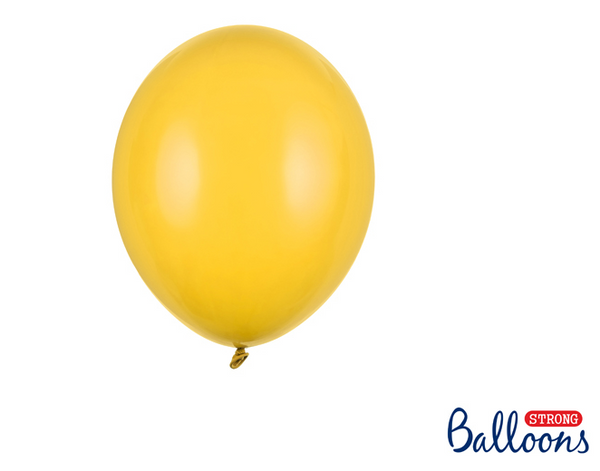Strong Balloons 23cm - Pastel Honey Yellow (100 Pack)