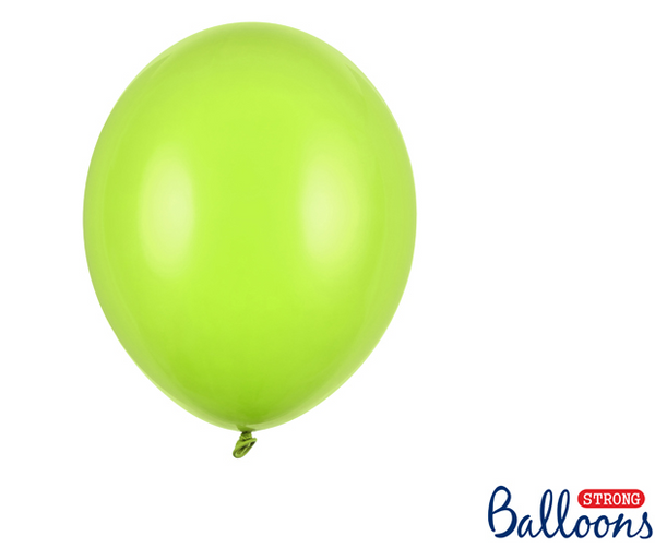 Strong Balloons 23cm - Pastel Lime Green (100 Pack)