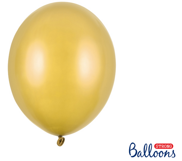 Strong Balloons 30cm - Metallic Gold (100 Pack)