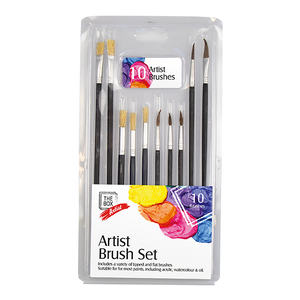 Artist Paint Brush Set (10 Pack)