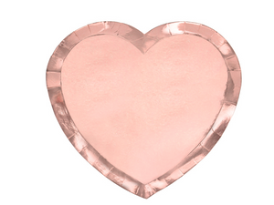 Plates Heart Rose Gold (21x19cm)