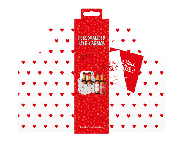 Valentine's Beer Carrier Box