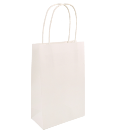 White Paper Party Bag with Handles