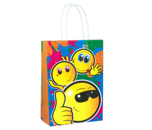 Smiley Face Paper Party Bag with Handles