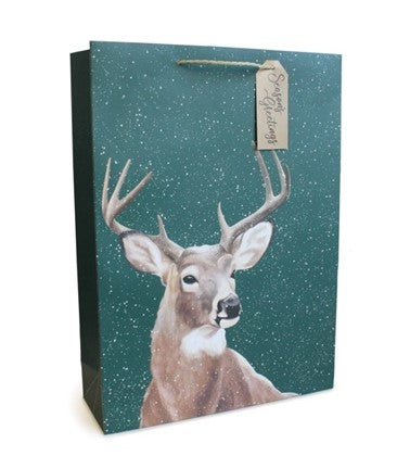 Gift bag XMAS Traditional Deer Extra Large