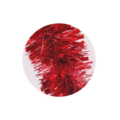 Tinsel XMAS Chunky Red - (2m)