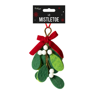 Mistletoe Felt Decoration (16cm x 8cm x 4cm)