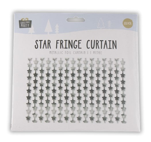 Foil Star Fringe Curtain - (1m)