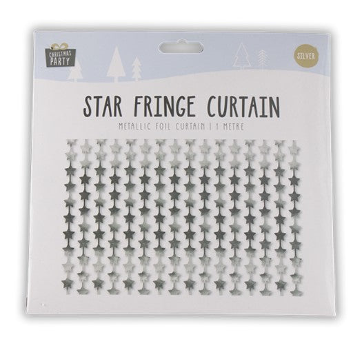 Foil Star Fringe Curtain - (1m)