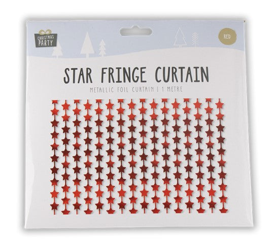Foil Star Fringe Curtain - (1m)