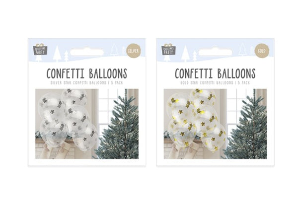 Star Confetti Balloons (5 Pack)