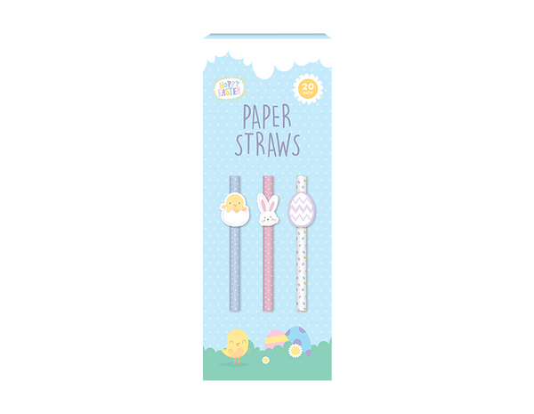Easter Paper Straws - (20 Pack)