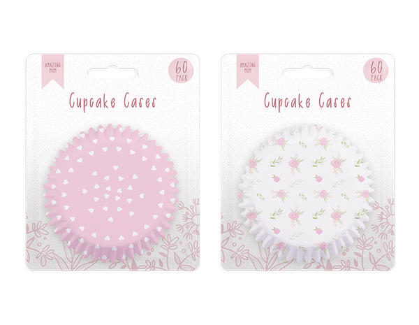 Mother's Day Printed Cupcake Cases (60 Pack)