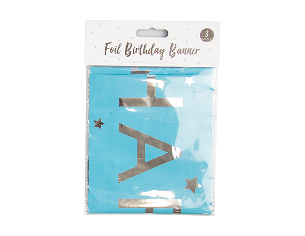 Bright Foil Happy Birthday Banner (3m)