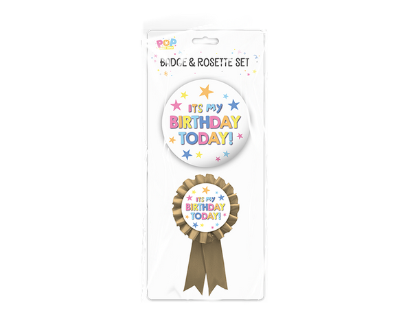 Birthday Party Badge Set - (2 Pack)