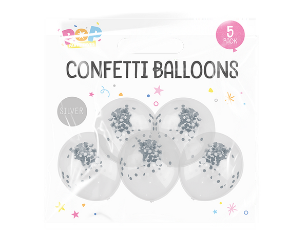 Confetti Balloons - (5 Pack)