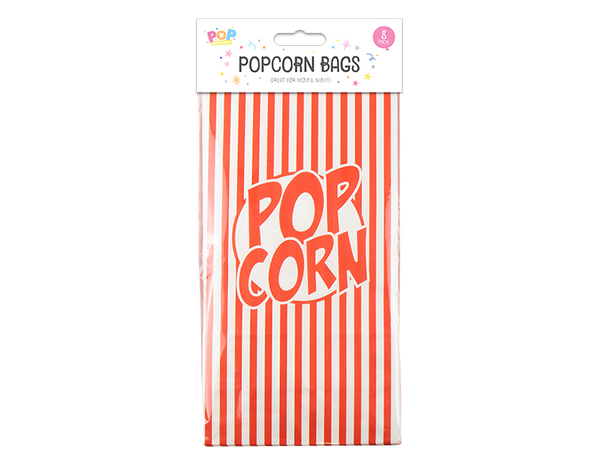 Paper Popcorn Bag - (8 Pack)