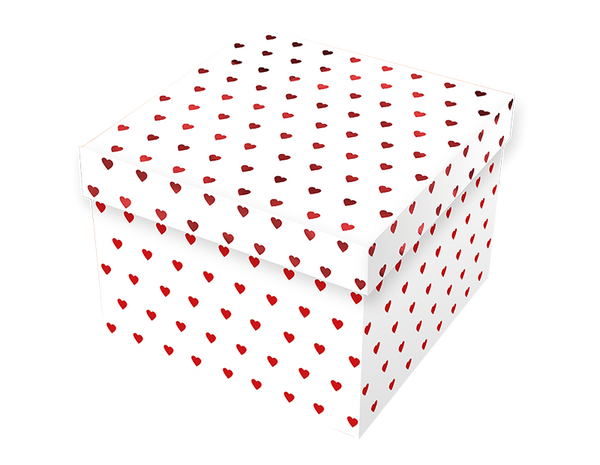 Valentine's Day Square Foiled Gift Box